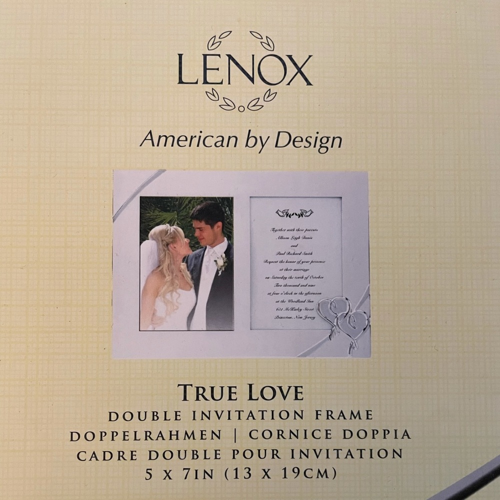 Lenox wedding frame